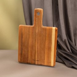 Nyeles akácfa vágódeszka 33 x 23 cm - FLOW Wooden