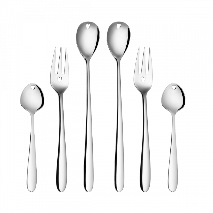 Ajándék szett szívvel 6 db - Love Cutlery